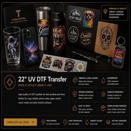 22" UV DTF Stickers